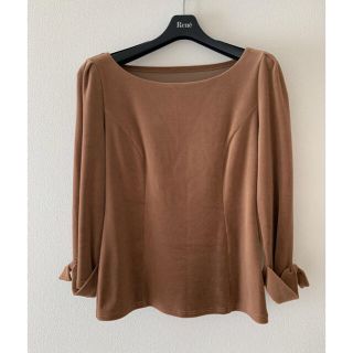 フォクシー(FOXEY)のフォクシー　デイジーコレクション　ベロアトップス　美品(カットソー(長袖/七分))