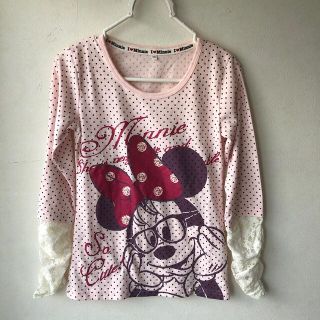 ディズニー(Disney)のDisney ミニーちゃん　カットソー　140 水玉(Tシャツ/カットソー)