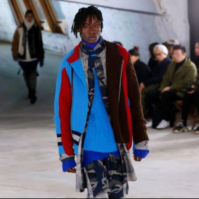 美品　sacai 18 ライダースニット