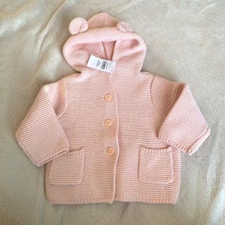 ベビーギャップ(babyGAP)の専用⑅︎◡̈︎*baby GAP くま耳パーカー　新品　60(カーディガン/ボレロ)