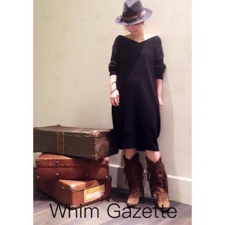 ロンハーマン(Ron Herman)のeri♡様専用【Whim Gazette】オフショルダー アンゴラ混ワンピース(ロングワンピース/マキシワンピース)