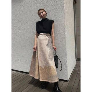 アメリヴィンテージ(Ameri VINTAGE)のameri ANDREA ABSTRACT PAINT SKIRT(ロングスカート)