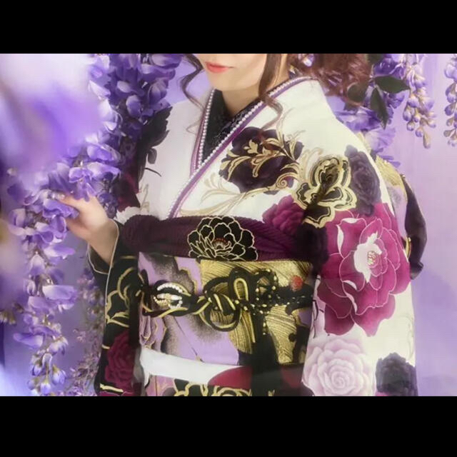 振袖フルセット 着物 小悪魔agehaモデル着用 黒 moversandshakersgroup ...