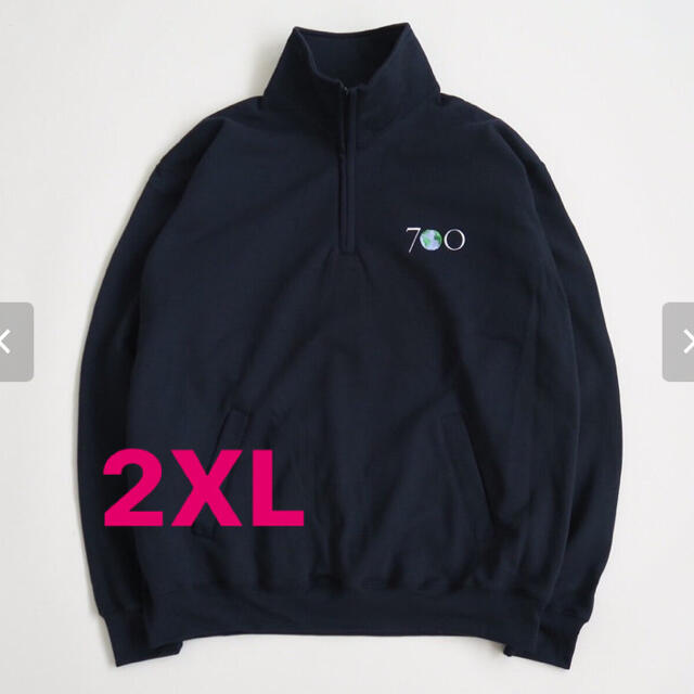 700FILL EARTH LOGO HALF ZIP PULLOVER