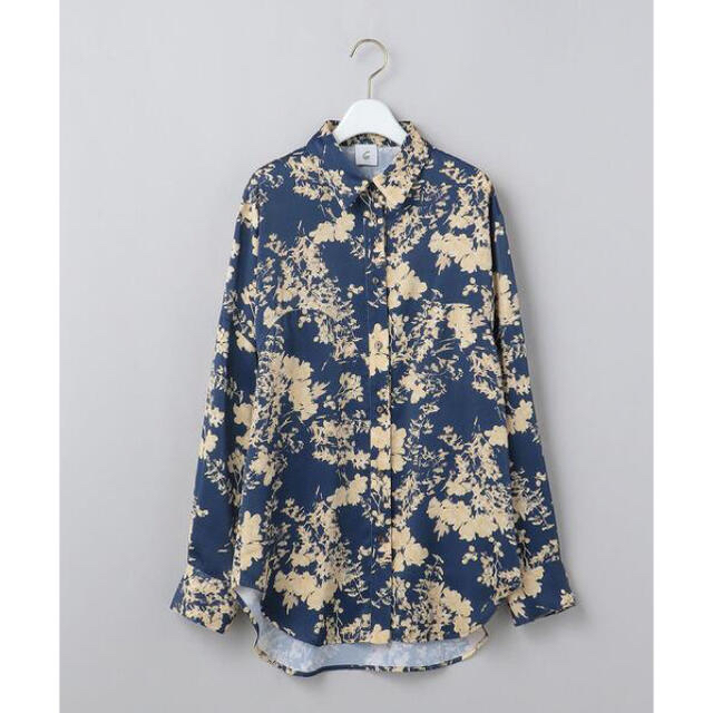 6(ROKU)SATIN FLOWER PRINT SHIRT/シャツ