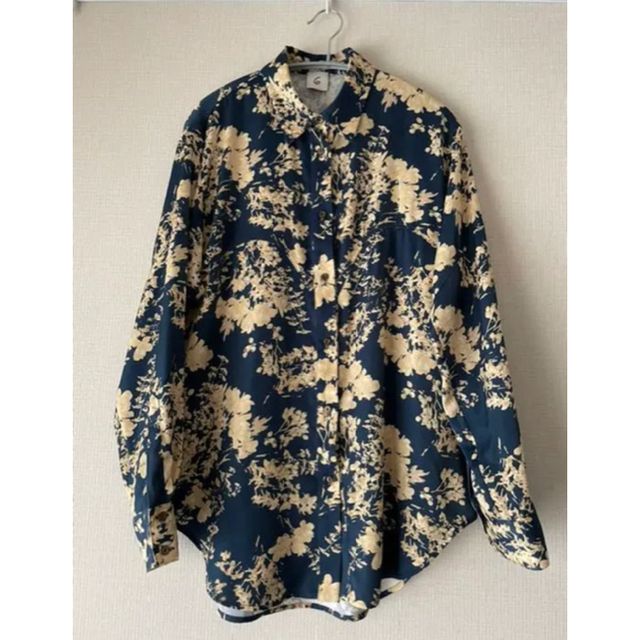 6(ROKU)SATIN FLOWER PRINT SHIRT/シャツ