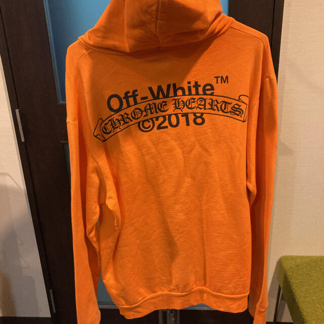 Chrome Hearts(クロムハーツ)のpeipei様専用【汚れあり】off-white×クロムハーツ パーカー メンズのトップス(パーカー)の商品写真