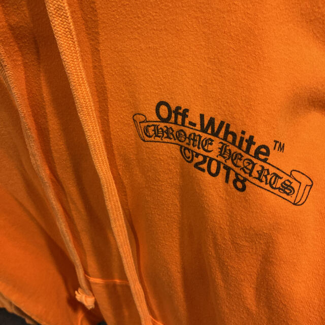 Chrome Hearts(クロムハーツ)のpeipei様専用【汚れあり】off-white×クロムハーツ パーカー メンズのトップス(パーカー)の商品写真