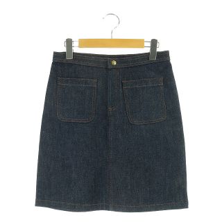 アーペーセー(A.P.C)のアーペーセー A.P.C. デニムスカート 台形 ミニ ストレッチ 34 紺(ミニスカート)