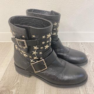 ジミーチュウ(JIMMY CHOO)のジミーチュウ　スタッズショートエンジニアブーツ　(ブーツ)