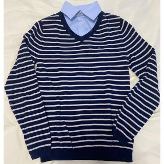 エイチアンドエム(H&M)のH&M ボーダートップス　110~116cm(4~6y)(ニット)