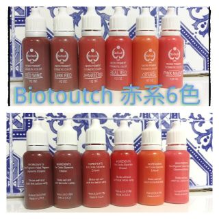 BioTouch 赤系6本セット■リップライン■リップメイク■アートメイクのイン(その他)