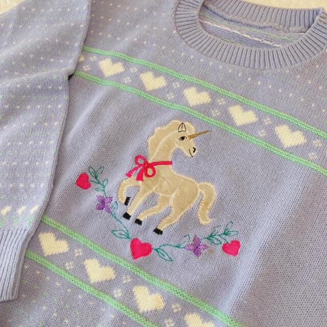 Spank!(スパンク)のused♡Fancy Unicorn Design Sweater レディースのトップス(ニット/セーター)の商品写真