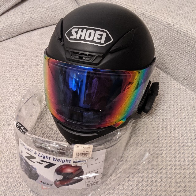 美品2018年製造】SHOEI ショウエイ Z-7 ミラーシールド、インカム付