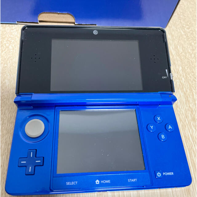 ニンテンドー3DS(ニンテンドー3DS)の【動作確認済】Nintendo 3DS 本体 コバルトブルー エンタメ/ホビーのゲームソフト/ゲーム機本体(携帯用ゲーム機本体)の商品写真