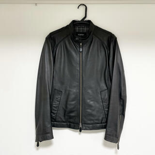 バーバリーブラックレーベル(BURBERRY BLACK LABEL)のBURBERRY BLACKLABEL 革ジャン Mサイズ ブラックレーベル(レザージャケット)