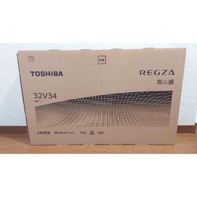 東芝(トウシバ)のazu様専用　未開封！東芝　32V34型　REGZA 液晶テレビ スマホ/家電/カメラのテレビ/映像機器(テレビ)の商品写真