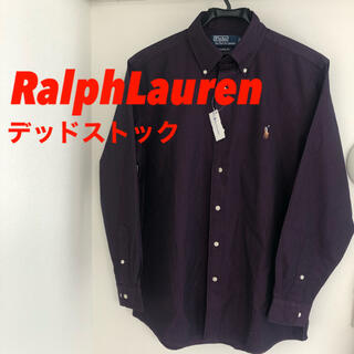 ラルフローレン(Ralph Lauren)の希少　ラルフローレン　パープル　ストライプ　BDシャツ　デッドストック(シャツ)