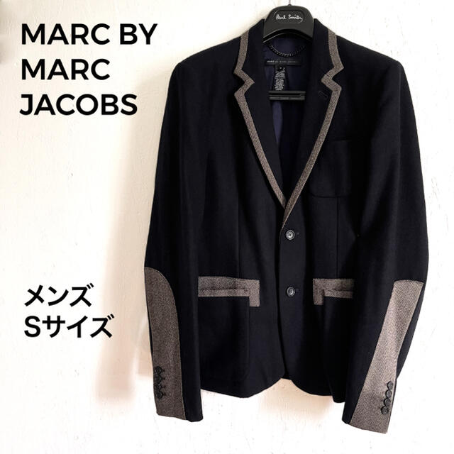 新発売の マークバイマークジェイコブスMARC マークジェイコブステーラードジャケット JACOBSテーラードジャケット紺ブレザー ジャケット/アウター