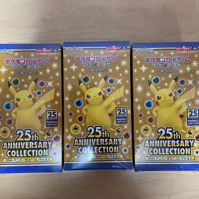 25th ANNIVERSARY COLLECTION シュリンク付き3boxリザードン