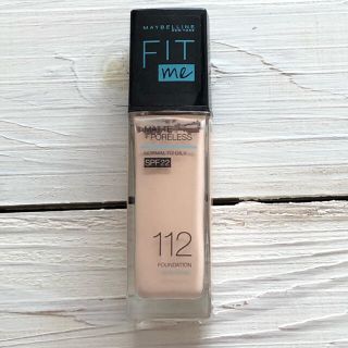 メイベリン(MAYBELLINE)のメイベリン フィットミーリキッドファンデーション 112(ファンデーション)