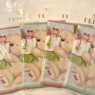 フェイラー(FEILER)の【ER様専用】新品フェイラー タオルハンカチ 4枚セット プレゼント袋付(ハンカチ)