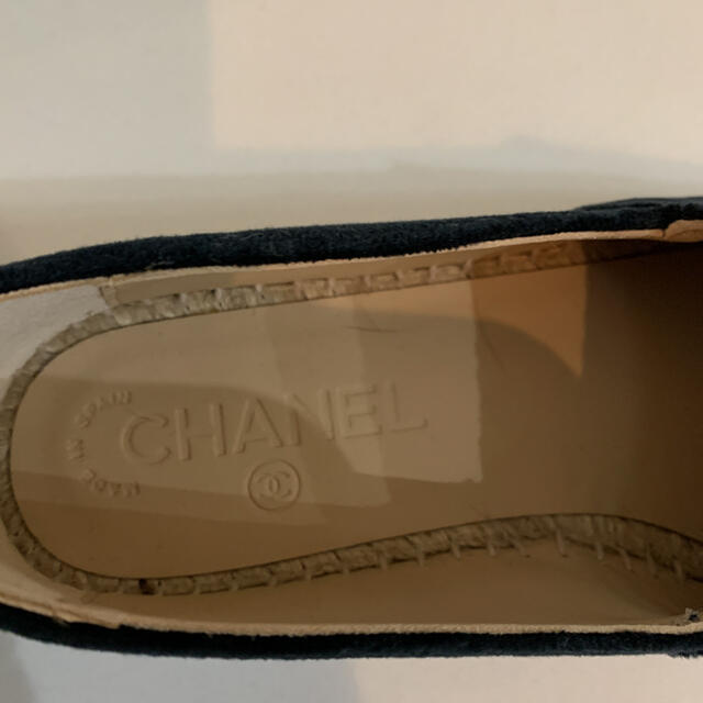 CHANEL(シャネル)のSEA様専用　エスパドリーユ　濃紺　35.5 レディースの靴/シューズ(ローファー/革靴)の商品写真