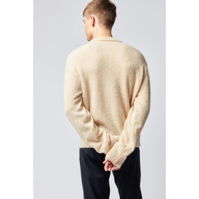 Jil Sander(ジルサンダー)のアワーレガシー　EVENING POLO CAMEL FUZZY ALPACA メンズのトップス(カーディガン)の商品写真