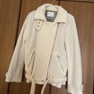 マウジー(moussy)の【試着のみ】MOUSSY ライダースボアジャケット (ライダースジャケット)