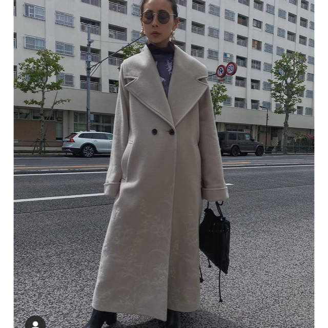 Ameri VINTAGE - EMBROIDERY BIG COLLAR COATの通販 by yuka's shop