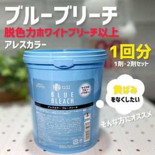 ブルーブリーチ1剤・2剤セット｜2回分｜アレスカラー｜赤みを抑える専用ブリーチ剤(ブリーチ剤)