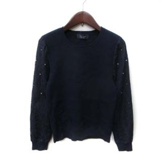 ジャスグリッティー(JUSGLITTY)のジャスグリッティー JUSGLITTY ニット セーター 切替 レース ビジュー(その他)