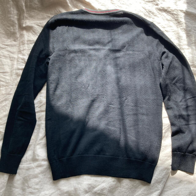 フレッドペリー メリノウールカーディガンSサイズ ブラック FRED PERRY