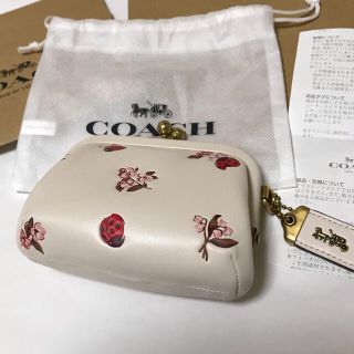 コーチ(COACH)のコーチ　コインケース　本日のみ最終値下げ価格にて　てんとう虫　フラワー(コインケース)