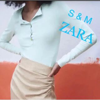 ザラ(ZARA)の新品 未使用 ZARA ヘンリーネック セーター S & M(ニット/セーター)