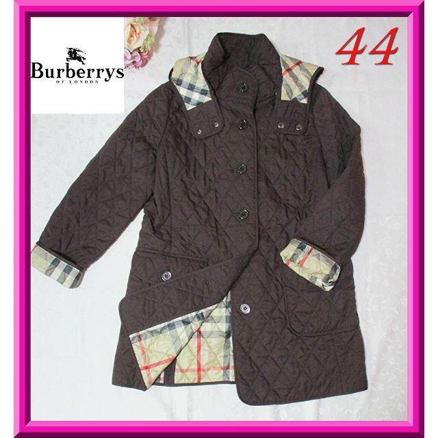 BURBERRY(バーバリー)の【バーバリーロンドン】キルティングコート☆ブラウン☆44大きめ　ゆったり　大きい レディースのジャケット/アウター(ロングコート)の商品写真