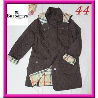 バーバリー(BURBERRY)の【バーバリーロンドン】キルティングコート☆ブラウン☆44大きめ　ゆったり　大きい(ロングコート)