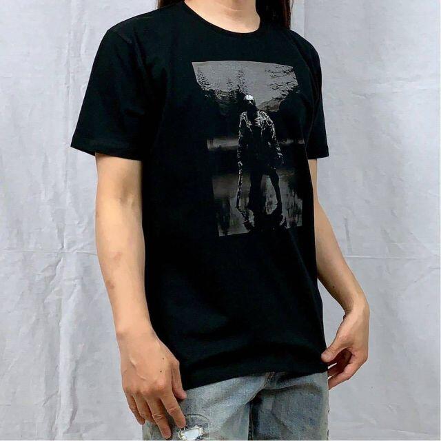 【ハロウイン】新品 13日の金曜日 ジェイソン ホラー 黒 Tシャツ 2