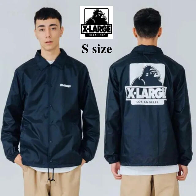 【美品】X-LARGE COACH JACKET ネイビー S