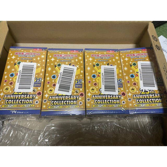 ポケカ 25th ANNIVERSARY GOLDEN BOX 4box