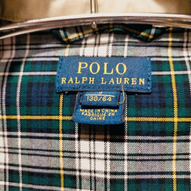 POLO RALPH LAUREN(ポロラルフローレン)の【美品】ラルフローレン トレンチコート 130サイズ ベージュ コート アウター キッズ/ベビー/マタニティのキッズ服女の子用(90cm~)(コート)の商品写真