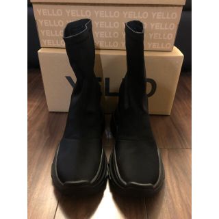 イエローブーツ(Yellow boots)のyellow short boots/Tokyo BLACK/Lサイズ(ブーツ)