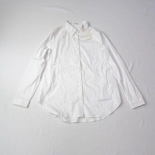 日本全国送料無料商品 特集 MORABITO 未使用品 - MORABITO モラビト ホワイト シンプル シャツ/ブラウス(長袖/七分)