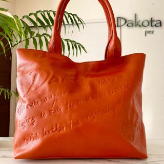 ダコタ(Dakota)のほぼ新品同様 Dakota ダコタ ビッグロゴ レザートートバッグ(ハンドバッグ)