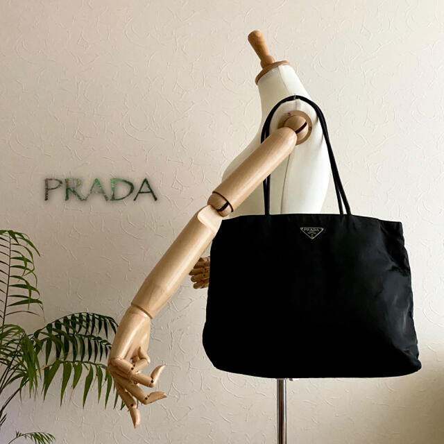超美品 正規品 PRADA プラダ テスート レザートートバッグ
