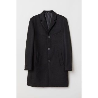 エイチアンドエム(H&M)の[新品・完売品] EUR 50 | H&M | ウールブレンドコート | 黒(チェスターコート)