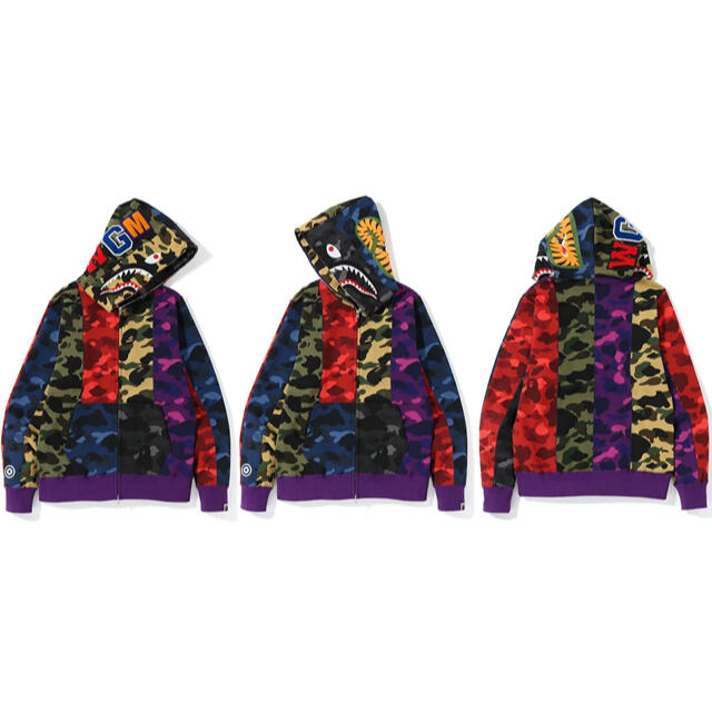 A BATHING APE - A BATHING APE MIX CAMO CRAZY SHARKの通販 by