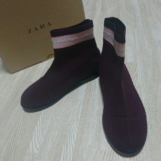 ザラキッズ(ZARA KIDS)のザラニットブーツ(ブーツ)