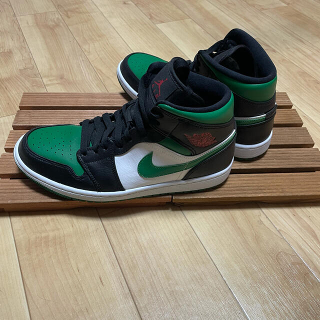 Jordan1 Mid Green Toe