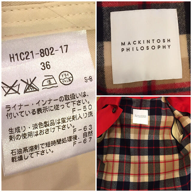 MACKINTOSH PHILOSOPHY(マッキントッシュフィロソフィー)のマッキントッシュフィロソフィー レディース ブルゾン レッド レディースのジャケット/アウター(ブルゾン)の商品写真